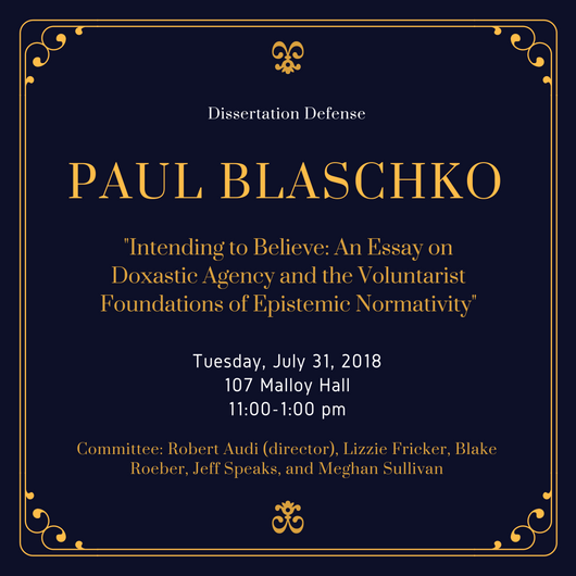 Paul Blaschko Defense